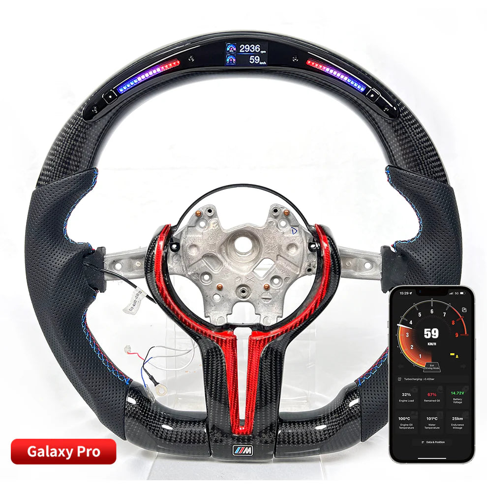 Galaxy Pro LED Steering Wheel for BMW M2 F87/M3 F80/M4 F82/M5 F90 - Steering Wheel