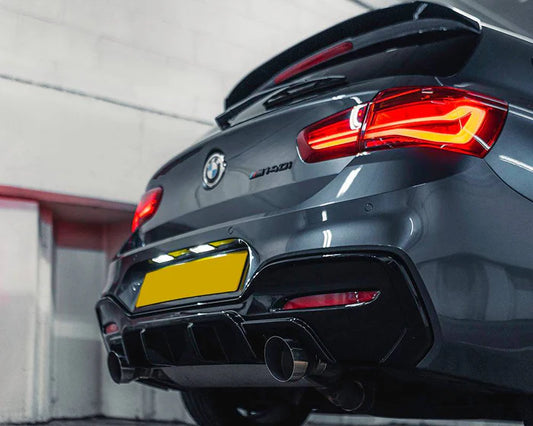 BMW M135i & M140i F20 F21 LCI EVO-1 Gloss Black Rear Diffuser by ZAERO (2015-2019) - Reinhart Autohaus