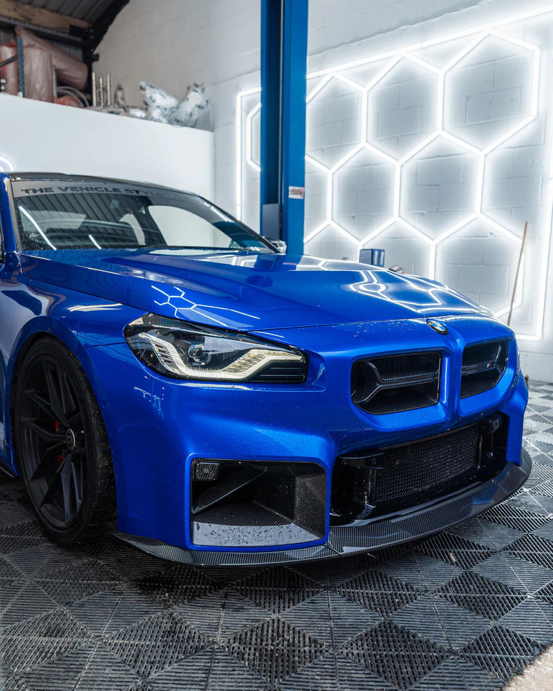 BMW G87 M2 TR87 CARBON FIBRE FLAT FRONT SPLITTER BY TRE (2023 + ) - Carbon Splitter