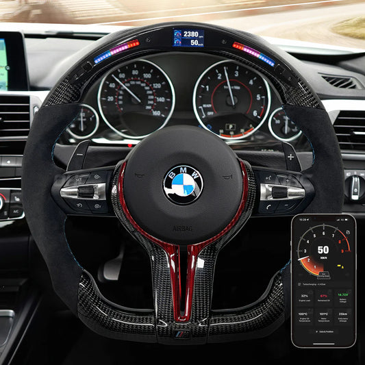 Galaxy Pro LED Steering Wheel for BMW M2 F87/M3 F80/M4 F82/M5 F90 - Steering Wheel