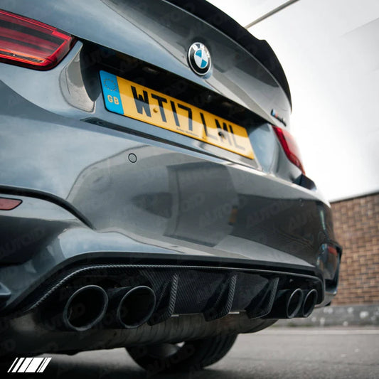 Carbon Fibre Performance Rear Diffuser for BMW M3 & M4 (2014-2019 F80 F82 F83) - Reinhart Autohaus