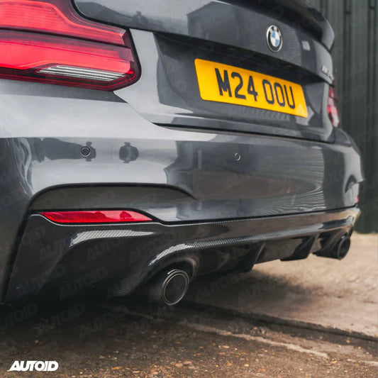 Carbon Fibre Performance Rear Diffuser for BMW M235i & M240i (2014-2020, F22 F23) - Reinhart Autohaus