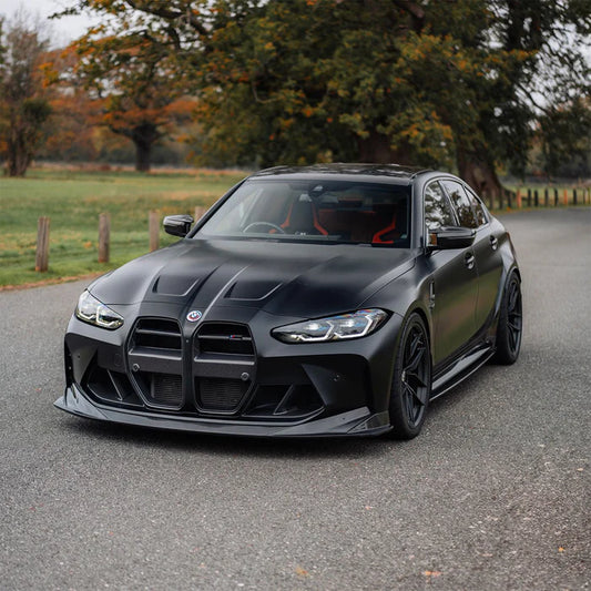 BMW M3 G80 G81 & BMW M4 G82 G83 Pre-Preg Carbon Fibre PR-1 Front Splitter by TRE (2021+) - Reinhart Autohaus