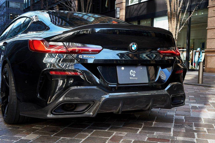 3DDesign Carbon Fibre Rear Diffuser for BMW 8 Series (2019+, G16) - Reinhart Autohaus
