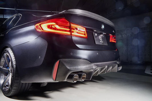 3DDesign Carbon Fibre Rear Diffuser for BMW M5 (2017-2023, F90) - Reinhart Autohaus