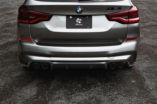 3DDesign Carbon Fibre Rear Diffuser for BMW X3M (2019+, F97) - Reinhart Autohaus