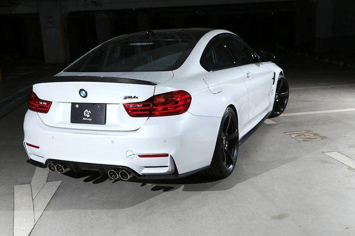 3DDesign Carbon Fibre Rear Diffuser (Type 1) for BMW M3 & M4 (2014-2020, F80 F82 F83) - Reinhart Autohaus