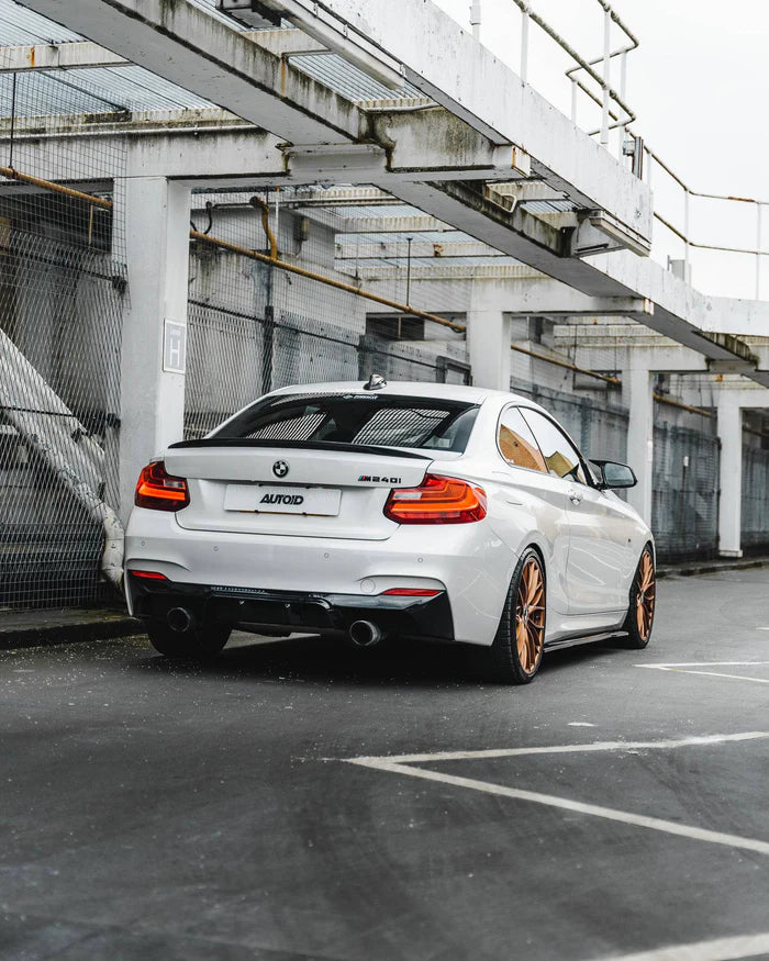 BMW 2 Series M235i & M240i F22 F23 EVO-1 Gloss Black Rear Diffuser by ZAERO (2014-2019) - Reinhart Autohaus
