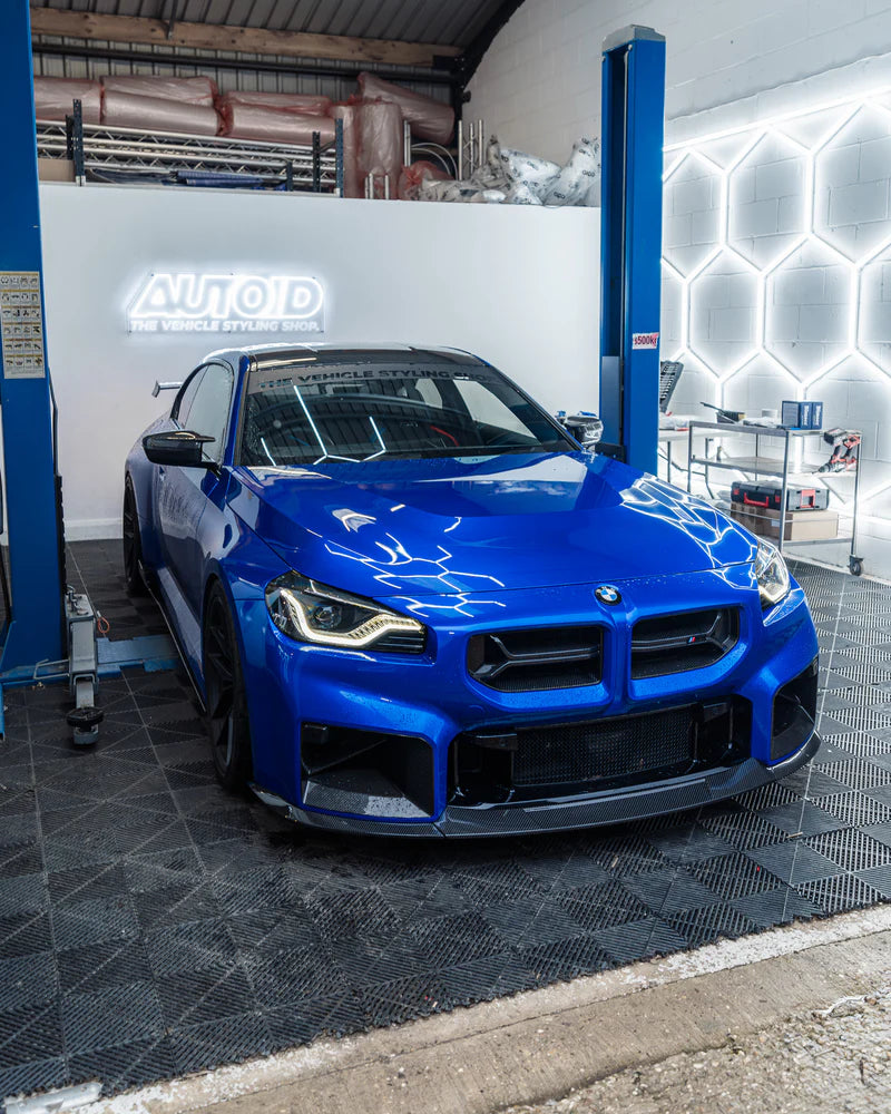 BMW G87 M2 TR87 CARBON FIBRE FLAT FRONT SPLITTER BY TRE (2023 + ) - Carbon Splitter