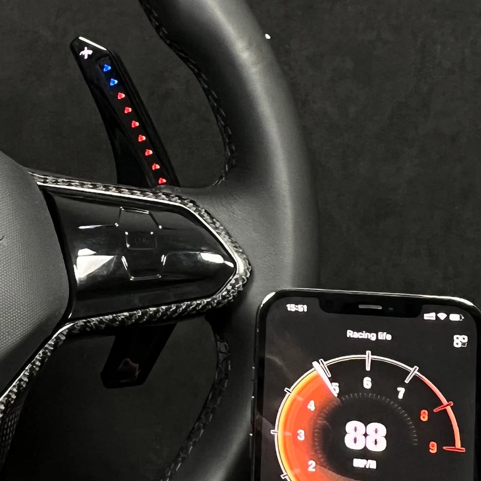 TDD LED Paddle Shifter Extension for Volkswagen Golf MK8 - Paddle Shifters