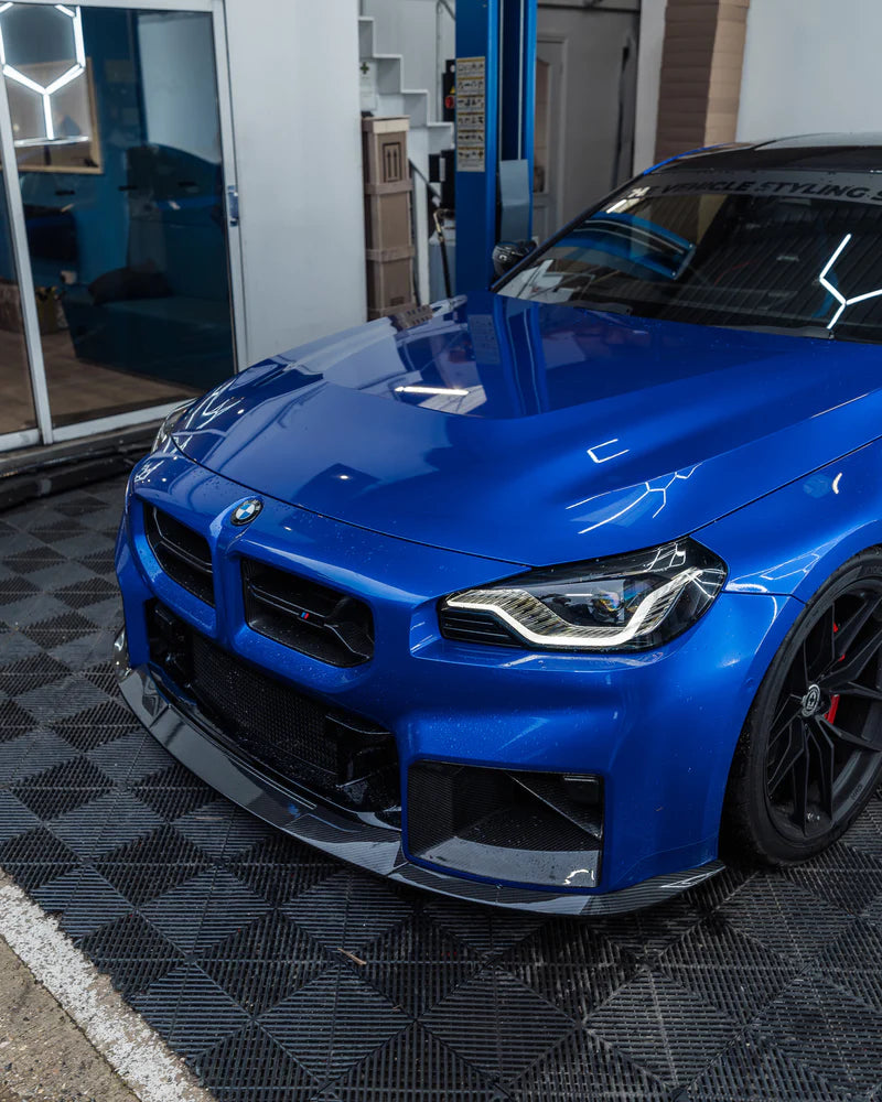 BMW G87 M2 TR87 CARBON FIBRE FLAT FRONT SPLITTER BY TRE (2023 + ) - Carbon Splitter