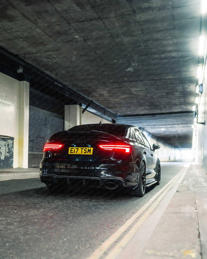 Carbon Fibre Rear Diffuser for Audi RS3 Saloon (2017-2020, 8V LCI) - Reinhart Autohaus