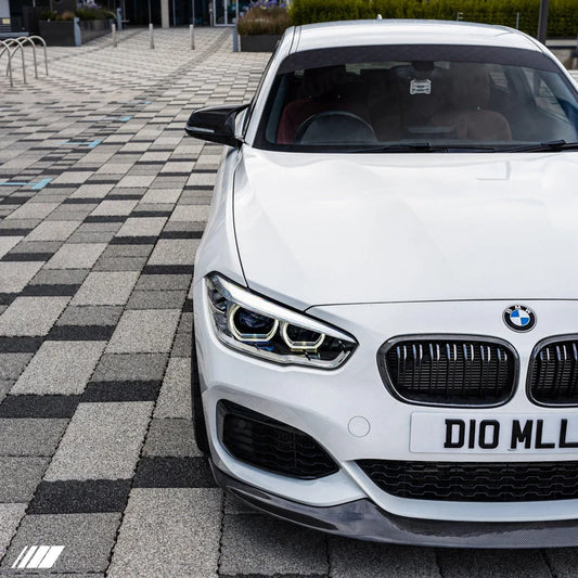 CARBON FIBRE DOUBLE SLAT KIDNEY GRILLES FOR BMW 1 SERIES (2015-2019, LCI F20 F21) - Reinhart Autohaus