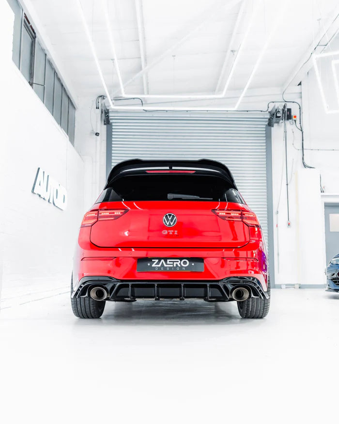 VW Golf GTI Clubsport & Golf R Mk8 EVO-1 Gloss Black Rear Spoiler by ZAERO (2020+) - Reinhart Autohaus