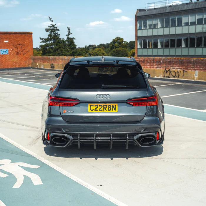 Audi RS6 C8 Pre-Preg Carbon Fibre Rear Diffuser (2019+) - Reinhart Autohaus