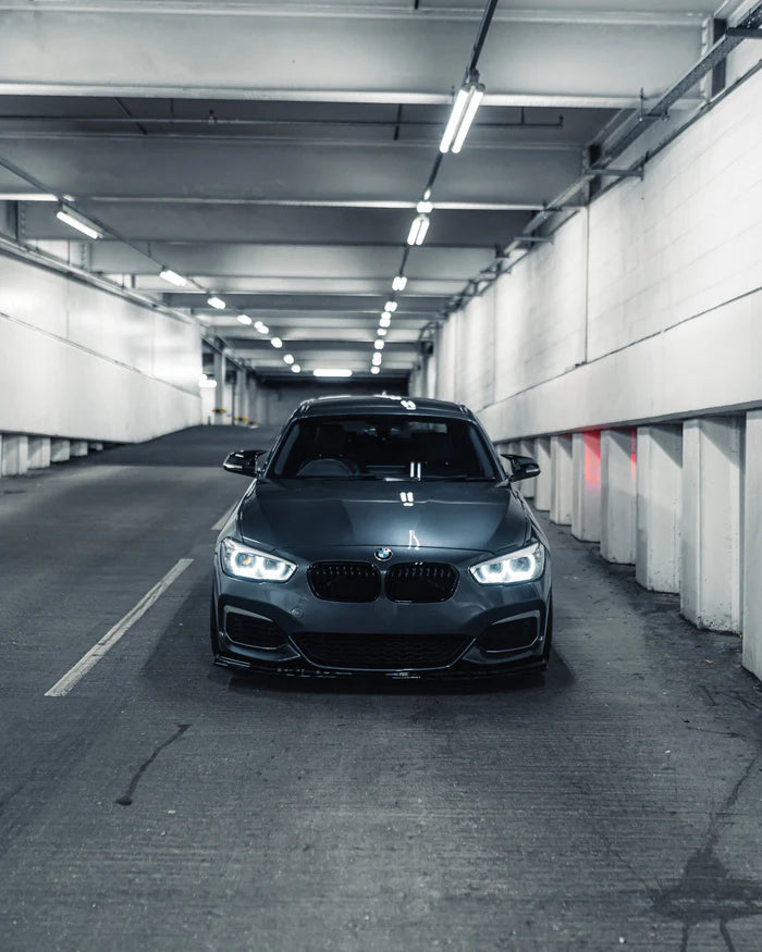 BMW 1 Series F20 F21 LCI EVO-1 Gloss Black Front Splitter by ZAERO (2015-2019) - Reinhart Autohaus