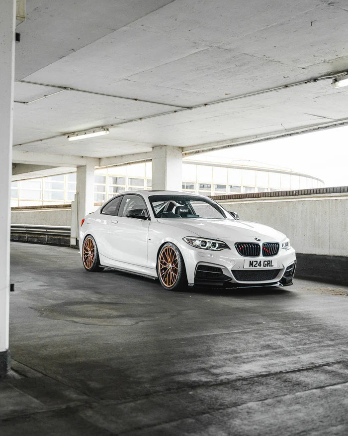 BMW 2 Series, M235i & M240i F22 F23 EVO-1 Gloss Black Front Splitter by ZAERO (2014-2019) - Reinhart Autohaus