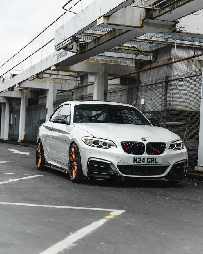 BMW 2 Series, M235i & M240i F22 F23 EVO-1 Gloss Black Front Splitter by ZAERO (2014-2019) - Reinhart Autohaus