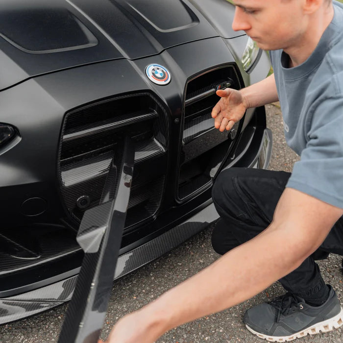 BMW G80 G81 M3 & G82 G83 M4 Pre-Preg Carbon Fibre Foam Crash Bar Cover by TRE (2021+) - Reinhart Autohaus