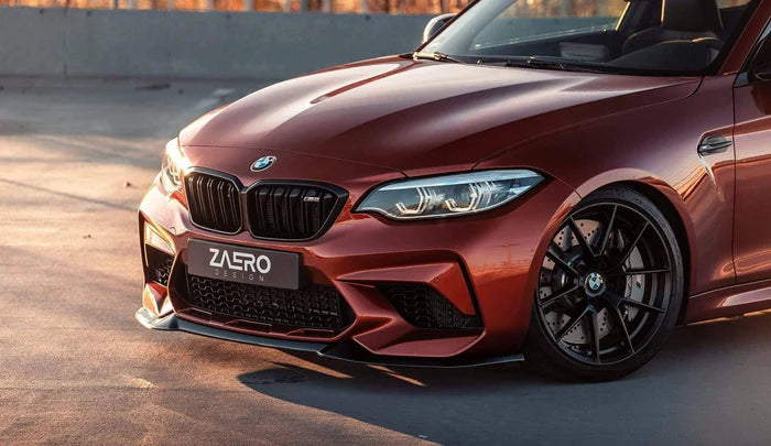 BMW M2 Competition F87 EVO-S Gloss Black Front Splitter by ZAERO (2018-2021) - Reinhart Autohaus