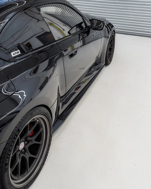BMW M2 G87 EVO-S Gloss Black Side Skirts by ZAERO (2023+) - Reinhart Autohaus