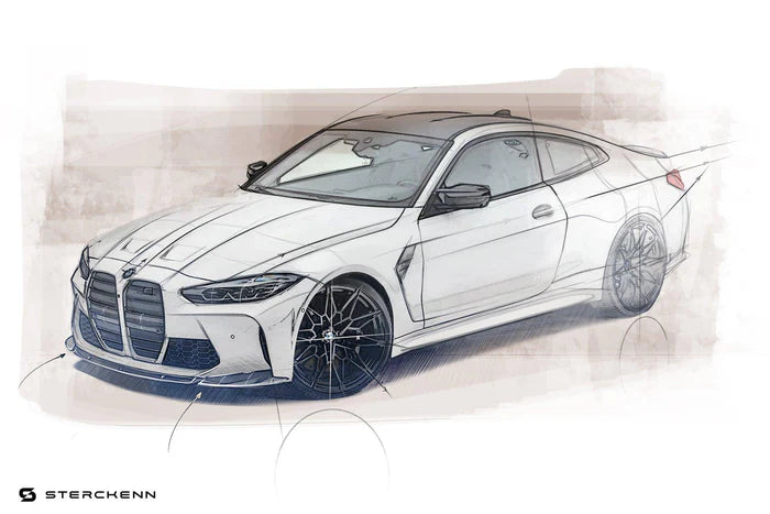 BMW M3 G80 G81 & M4 G82 G83 Carbon Fibre Front Splitter by Sterckenn (2021+) - Reinhart Autohaus
