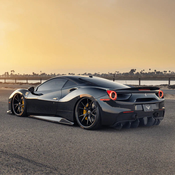Ferrari 488 Diavolo Carbon Fiber Rear Diffuser Fins by Vordteiner - Reinhart Autohaus