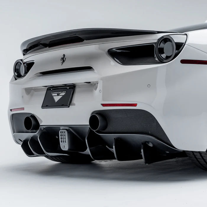 Ferrari 488 Diavolo Carbon Fiber Rear Diffuser Fins by Vordteiner - Reinhart Autohaus
