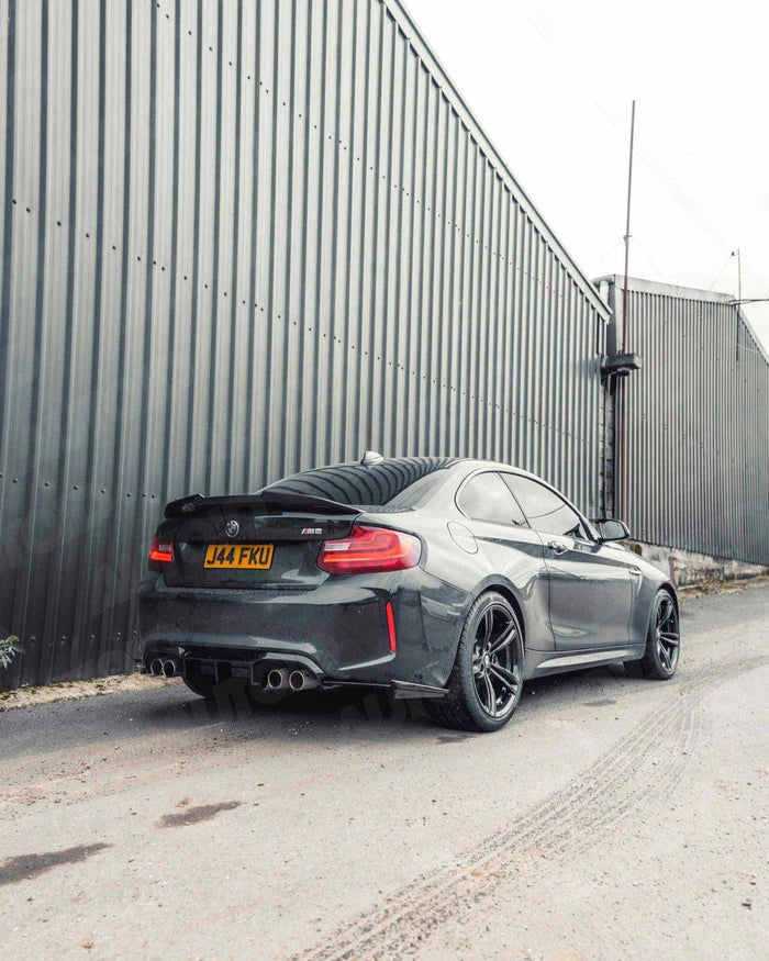 Gloss Black Competition Rear Diffuser for BMW M2 & M2 Competition (2015-2021, F87) - Reinhart Autohaus