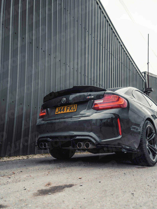 Gloss Black Competition Rear Diffuser for BMW M2 & M2 Competition (2015-2021, F87) - Reinhart Autohaus