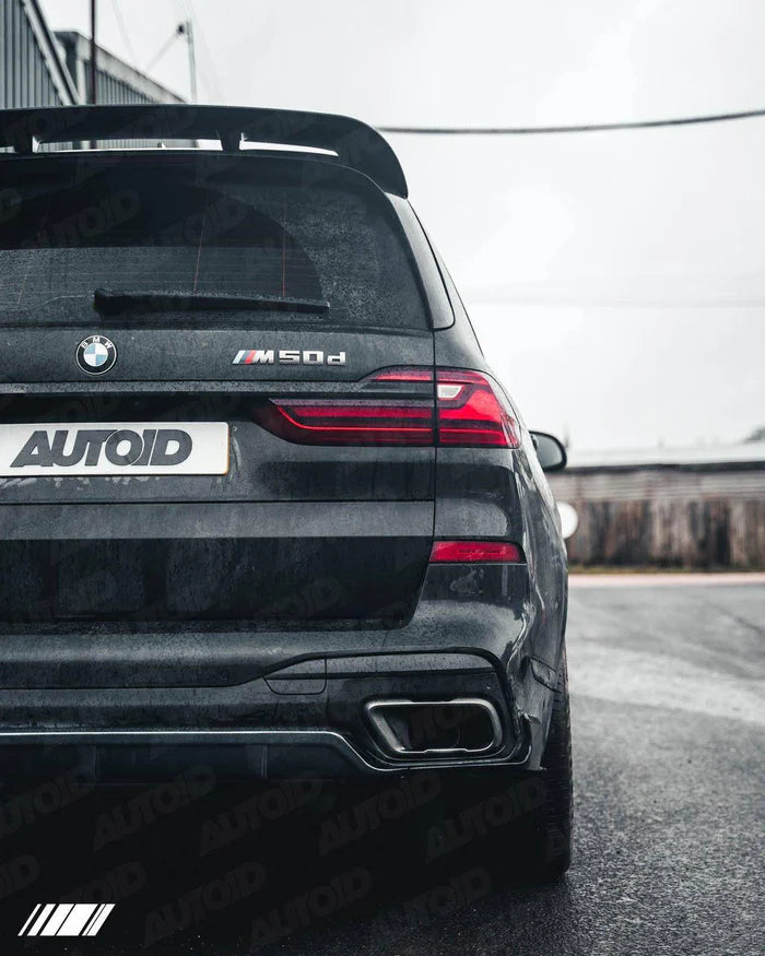 Gloss Black Competition Rear Diffuser Set for BMW X7 (2018+, G07) - Reinhart Autohaus