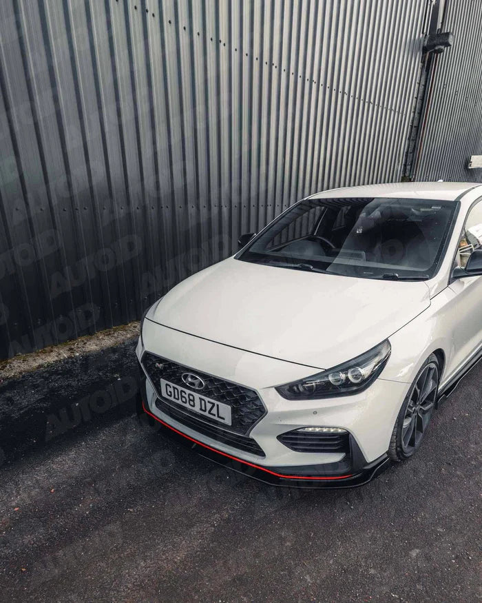 Hyundai i30 N Pre-Facelift EVO-1 Gloss Black Front Splitter by ZAERO (2018-2020) - Reinhart Autohaus