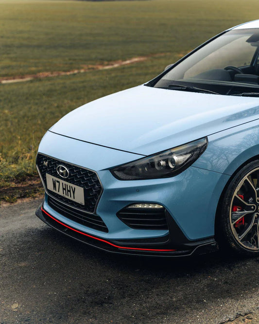 Hyundai i30 N Pre-Facelift EVO-1 Gloss Black Front Splitter by ZAERO (2018-2020) - Reinhart Autohaus