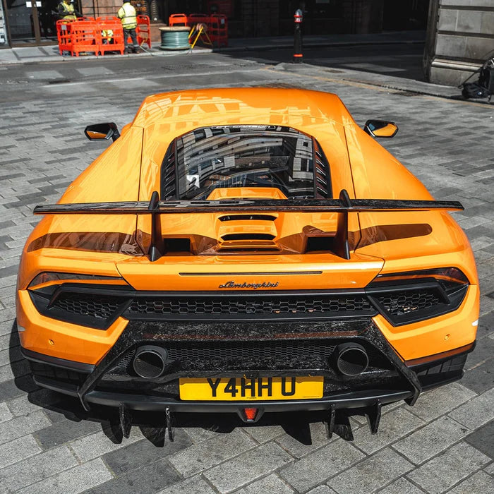 Lamborghini Huracan Performante Full Forged Carbon Fibre Rear Diffuser Extensions - Reinhart Autohaus