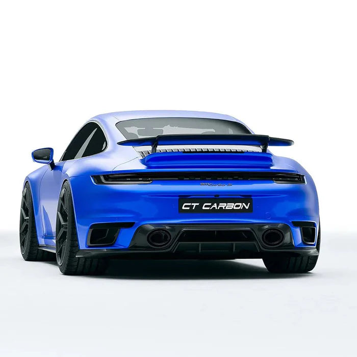 Porsche 911 (992) Turbo S Pre-Preg Carbon Fibre Rear Diffuser (2020+) - Reinhart Autohaus