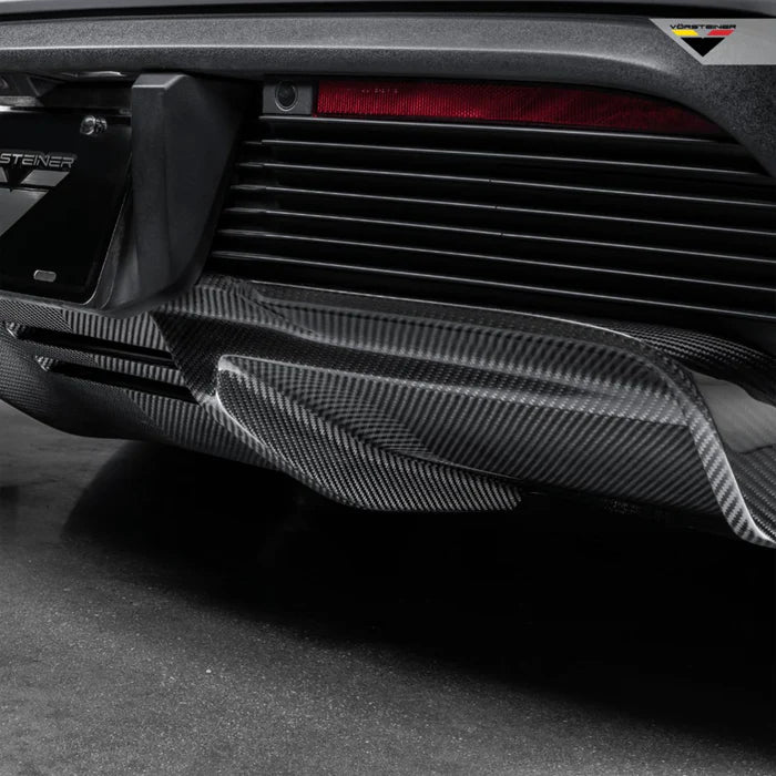 Porsche Taycan Turbo & Turbo S Carbon Fibre Rear Diffuser by Vorsteiner (2021+) - Reinhart Autohaus