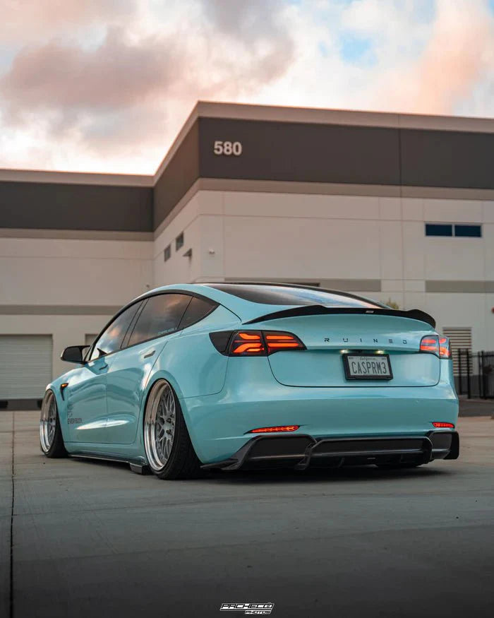 Tesla Model 3 Carbon Fibre V2 Rear Diffuser by Adro (2017+) - Reinhart Autohaus