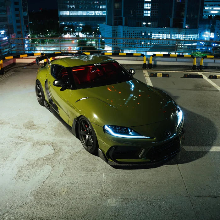 Toyota GR Supra A90 Mk5 Carbon Fibre Integrated Fender Panel Side Skirts V2 by Adro (2019+) - Reinhart Autohaus