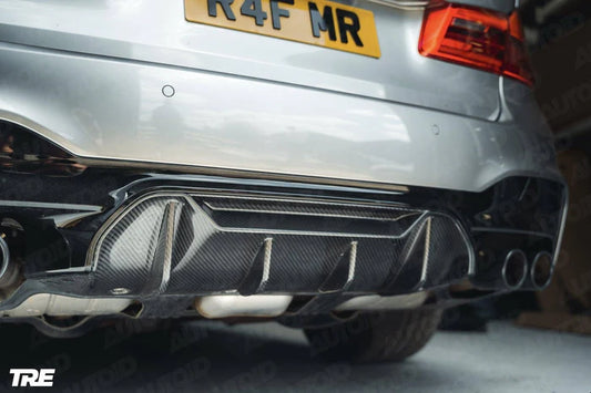 TRE Pre-preg Carbon Fibre Performance Rear Diffuser for BMW M5 (2017-2023, F90) - Reinhart Autohaus