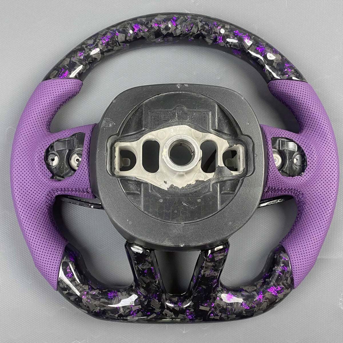 Custom Carbon Fibre LED Steering Wheel Dodge SRT Hellcat / Demon / Redeye + More - Steering Wheel