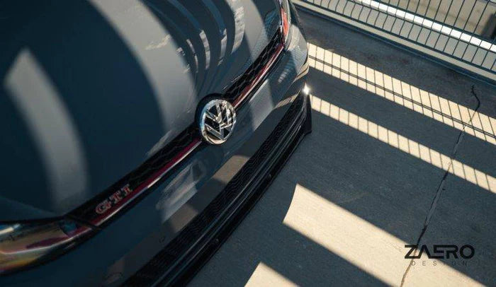 VW Golf GTI TCR EVO-1 Gloss Black Front Splitter by ZAERO (2017-2019, Mk7.5) - Reinhart Autohaus
