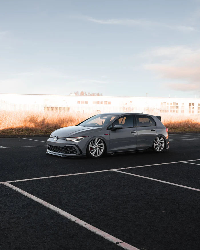 VW Golf R-Line & Golf GTI Mk8 EVO-1 Gloss Black Front Splitter by ZAERO (2020+) - Reinhart Autohaus
