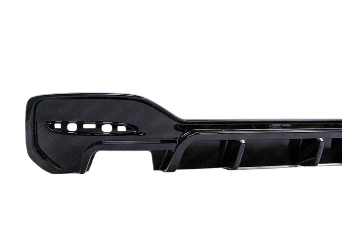 BMW 1 Series M Sport F20 F21 LCI Single Exit (118i 120i 120d 125i) EVO-1 Gloss Black Rear Diffuser by ZAERO (2015-2019) - Reinhart Autohaus
