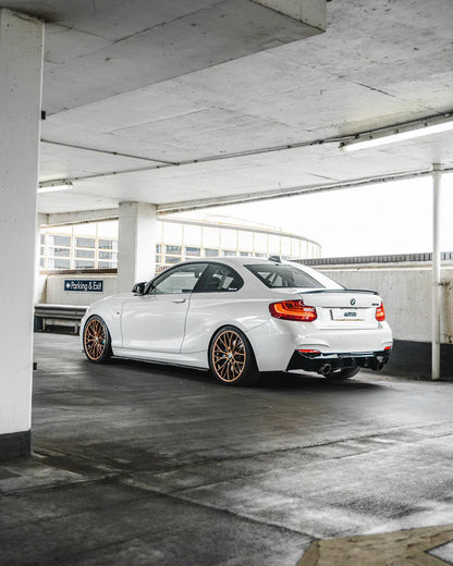 BMW 2 Series M235i & M240i F22 F23 EVO-1 Gloss Black Rear Diffuser by ZAERO (2014-2019) - Reinhart Autohaus