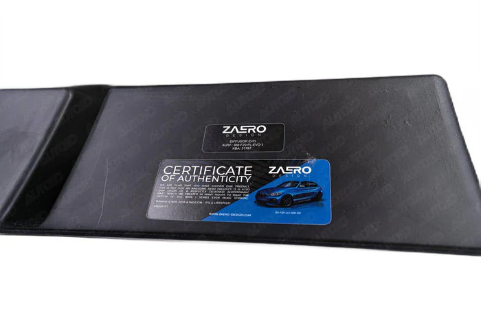 BMW 1 Series M Sport F20 F21 LCI Single Exit (118i 120i 120d 125i) EVO-1 Gloss Black Rear Diffuser by ZAERO (2015-2019) - Reinhart Autohaus
