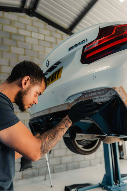 BMW 2 Series M235i & M240i F22 F23 EVO-1 Gloss Black Rear Diffuser by ZAERO (2014-2019) - Reinhart Autohaus