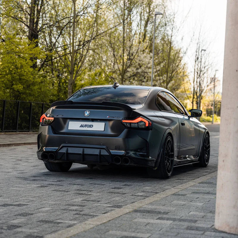 BMW M2 G87 2 SERIES & M240I G42 PRE-PREG CARBON FIBRE ID-01 REAR SPOILER BY TRE (2021 + ) - Carbon Rear Spoiler