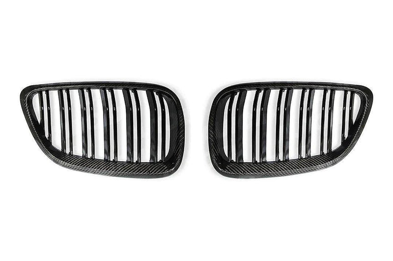 Carbon Fibre Double Slat Kidney Grilles for BMW 2 Series & M2 (2014-2020, F22 F87) - Reinhart Autohaus