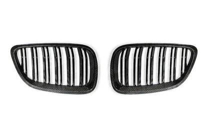 Carbon Fibre Double Slat Kidney Grilles for BMW 2 Series & M2 (2014-2020, F22 F87) - Reinhart Autohaus