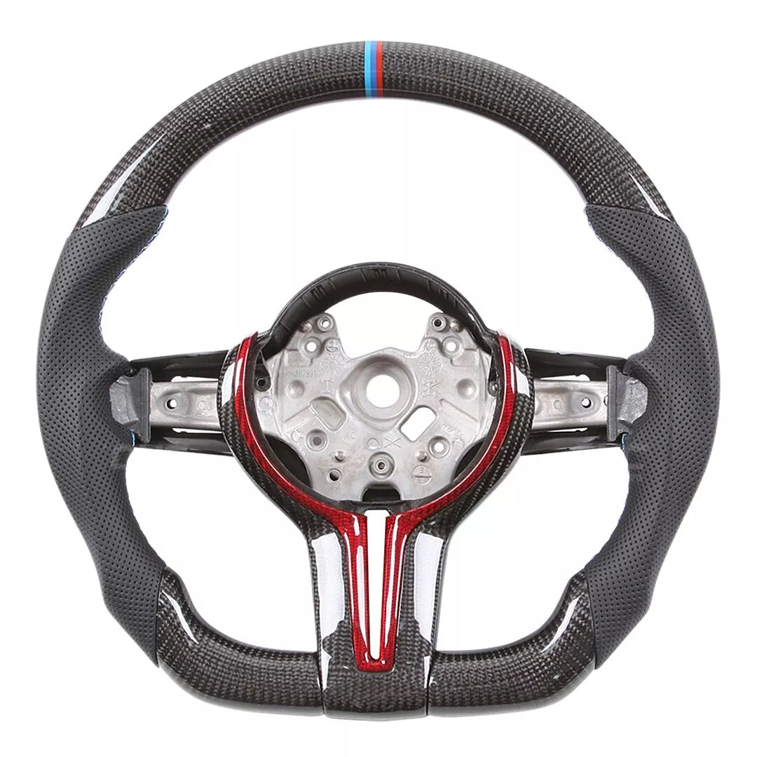 Carbon Flat Bottom Steering Wheel for BMW M2 F87/M3 F80/M4 F82/M5 F90 - Steering Wheel
